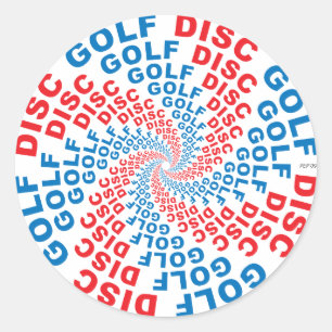 Concentric Text #1 Classic Round Sticker