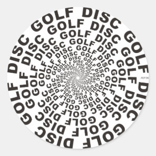 Concentric Text #2 Classic Round Sticker