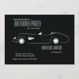 Classic Cars Invitations | Zazzle CA