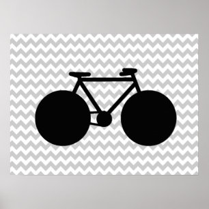 concept de décoration de vélo noir & chevron