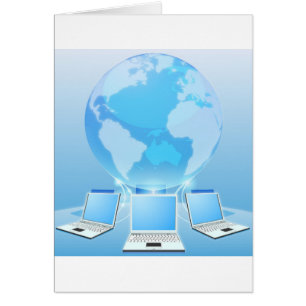 Concept du monde de réseau informatique