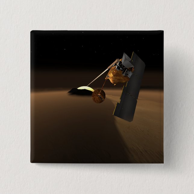 Concept for Mars Volcanic Emission Life Scout 2 Inch Square Button (Front)