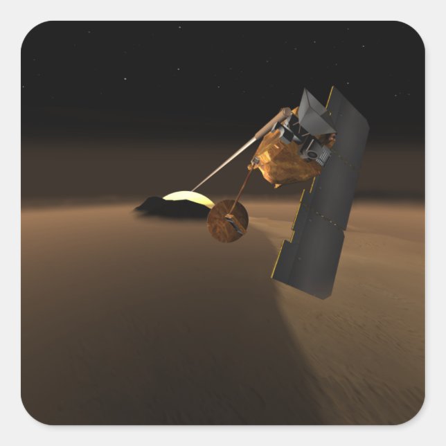 Concept for Mars Volcanic Emission Life Scout Square Sticker (Front)