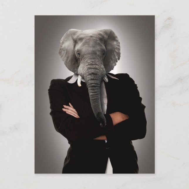 Concept image of a businesswoman. postcard (Front)