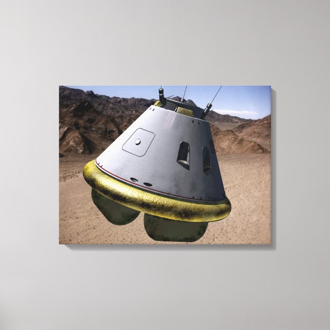 Concept of a crew exploration vehicle canvas print (Front)