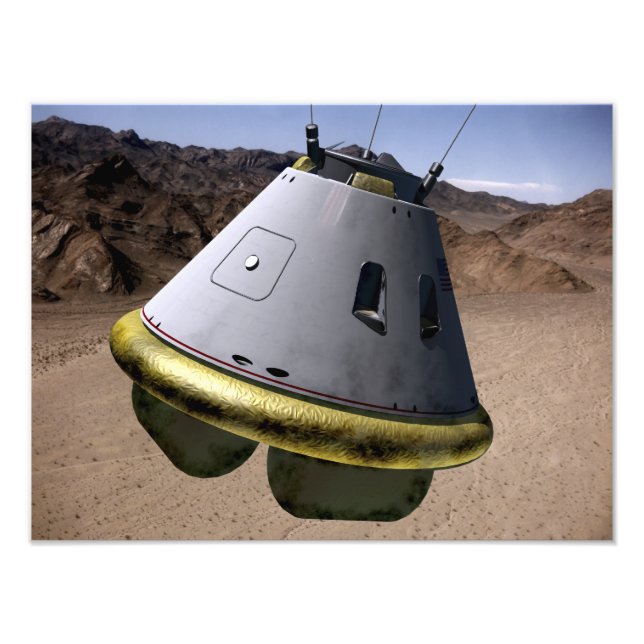 Concept of a crew exploration vehicle photo print (Front)