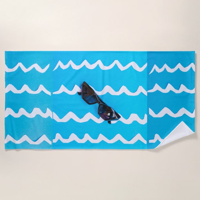 concept of beach vacation on beach towels (Front)