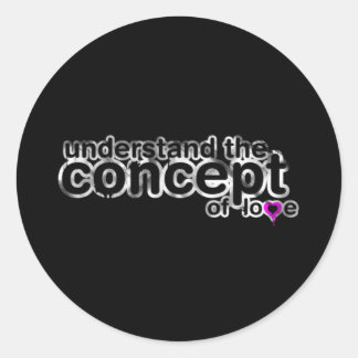 Concept Of Love Classic Round Sticker