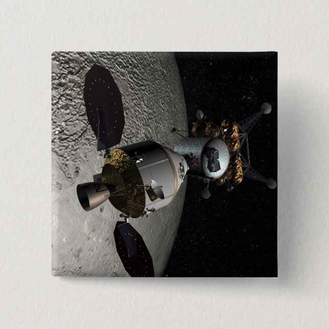 Concept of the Orion crew exploration vehicle 2 Inch Square Button (Front)