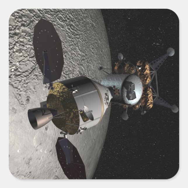 Concept of the Orion crew exploration vehicle Square Sticker (Front)