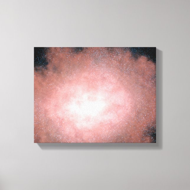 Concept of what a dusty and bright galaxy canvas print (Front)