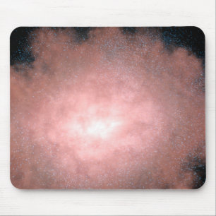 Concept of what a dusty and bright galaxy mouse pad