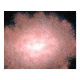 Concept of what a dusty and bright galaxy photo print