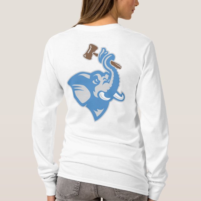 Conception 2 de T-shirt de Longsleeve des femmes (Dos)