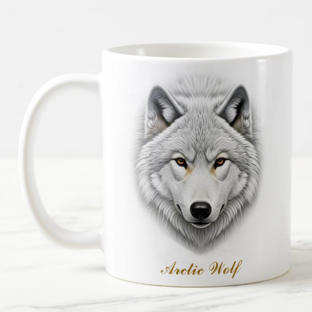 Conception à deux côtés de la Mug de café de loup  (Créateur téléchargé)