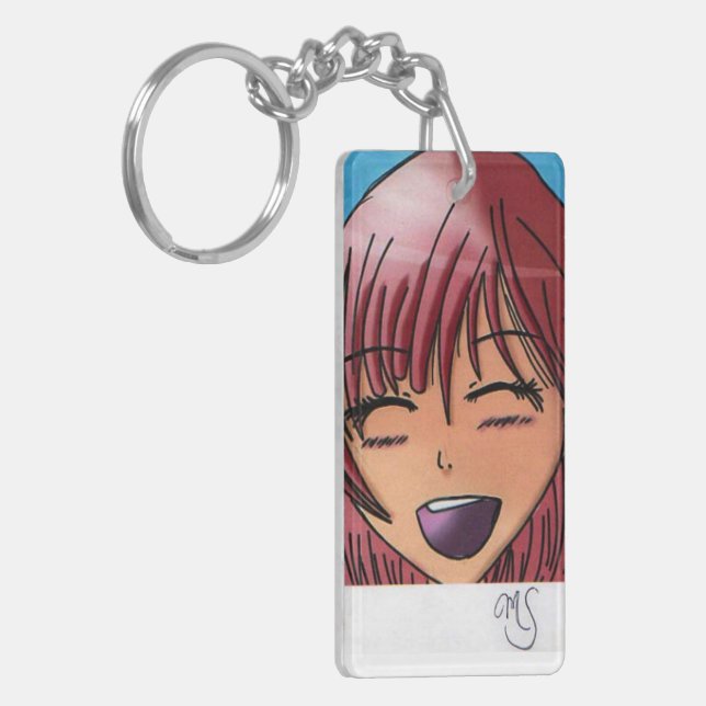 Conception acrylique votre propre porte - clé (Devant gauche)
