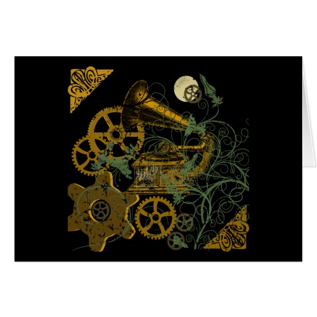 Conception affligée de Steampunk de regard (Devant horizontal)