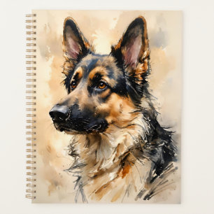Conception artistique de chien de berger allemand