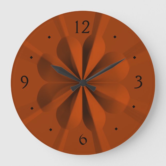 Conception bronzage de fleur dans des horloges (Recto)