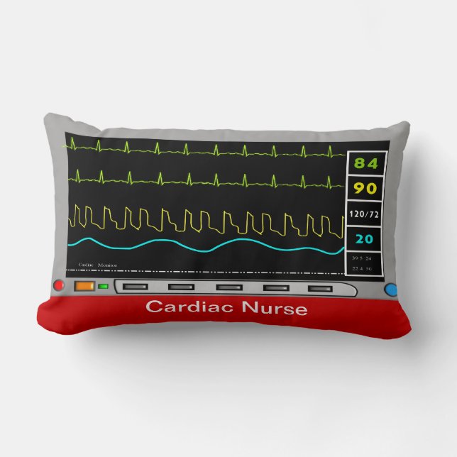Conception cardiaque de moniteur de coussin (Recto)