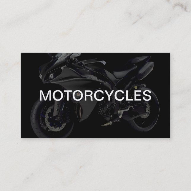 Conception Carte de visite moto (Devant)