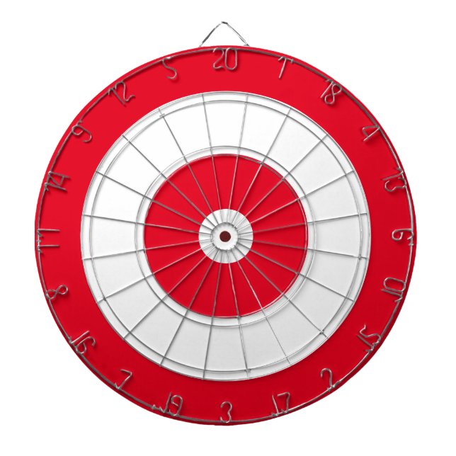Conception cible des cercles | Rouge et blanc (Devant)