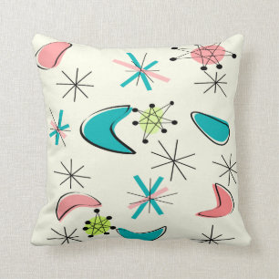Conception Coussin inspirée par l'ère atomique a