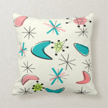 Conception Coussin inspirée par l'ère atomique au 