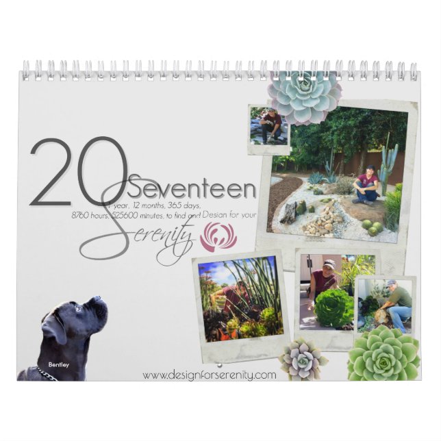 Conception de 2017 calendriers pour la sérénité (Protection)