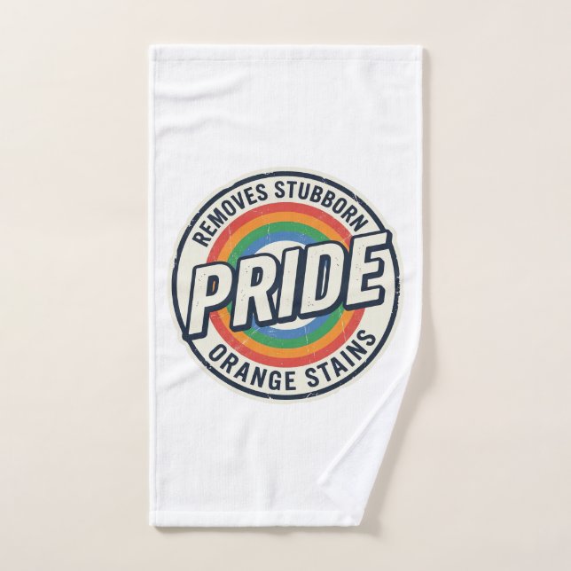 Conception de badge arc-en-ciel de protestation de (Serviette à main)