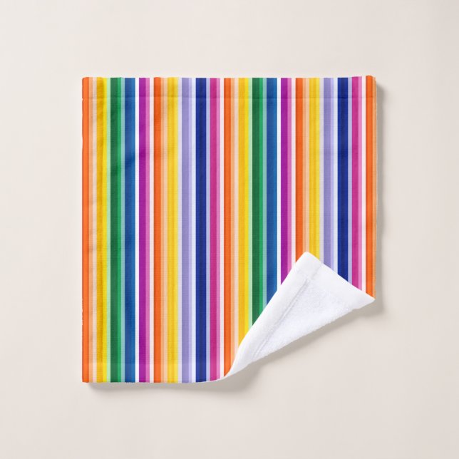 Conception de bandes verticales colorées (Gant de toilette)