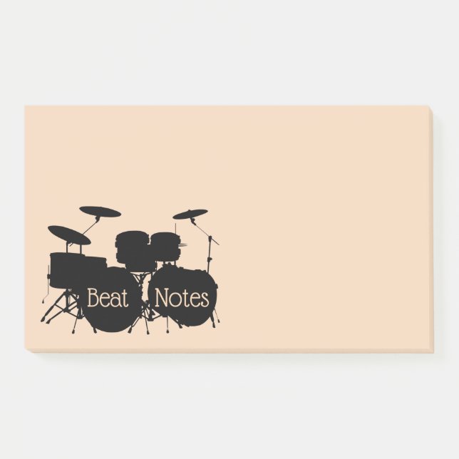 Conception de batterie à percussion Notes post-it (Devant)