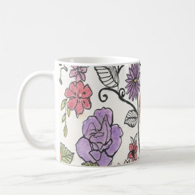 Conception de Bloomsbury sur une tasse (Gauche)
