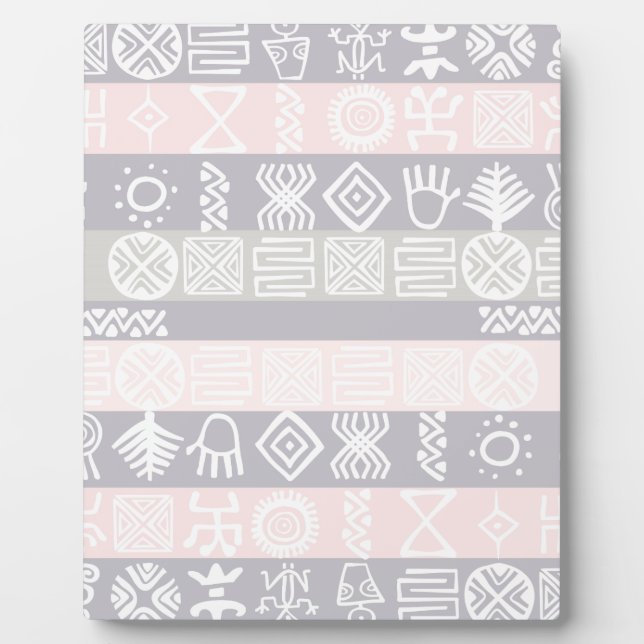 Conception de Boho Africain Ethnique - Plaque (Devant)
