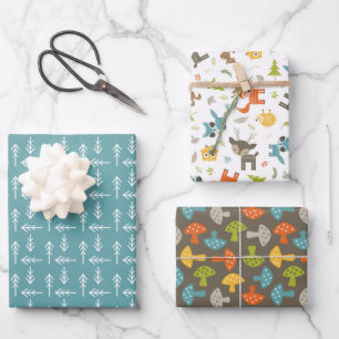 Conception de bois Enveloppement de papier