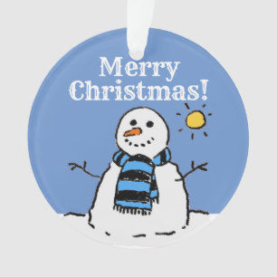 Conception de bonhomme de neige de Noël avec Joyeu