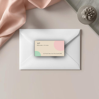 Conception de branding minimaliste pastel
