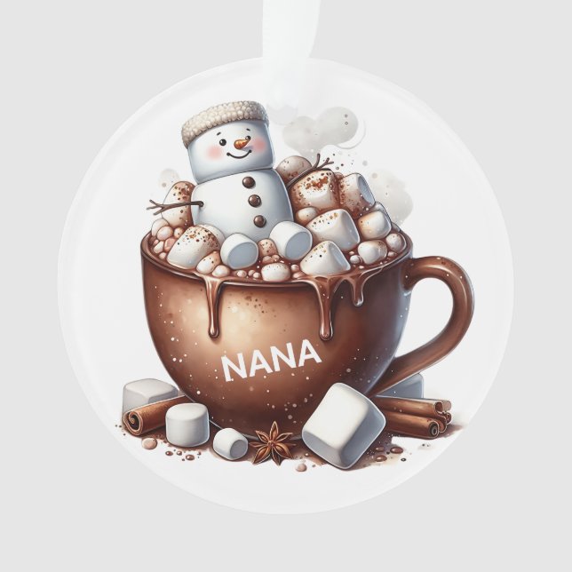 Conception de cacao bonhomme de neige mignon  (devant)