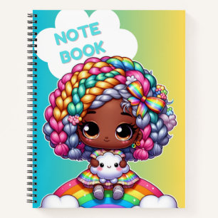 Conception de cahier mignon pour fille / Chibi