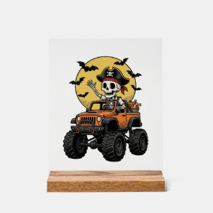 Conception de camion monstre squelette pirate Hall