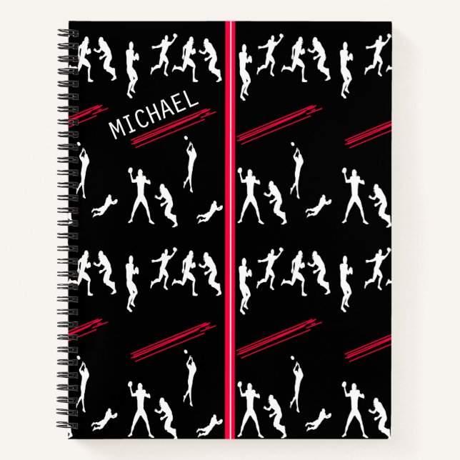 CONCEPTION DE CARNET SPIRAL DE FOOTBALL (Devant)