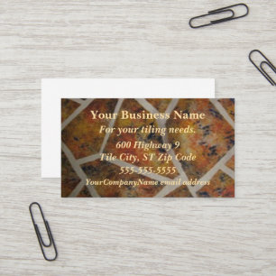 Conception de carreaux sur Cartes de visite person