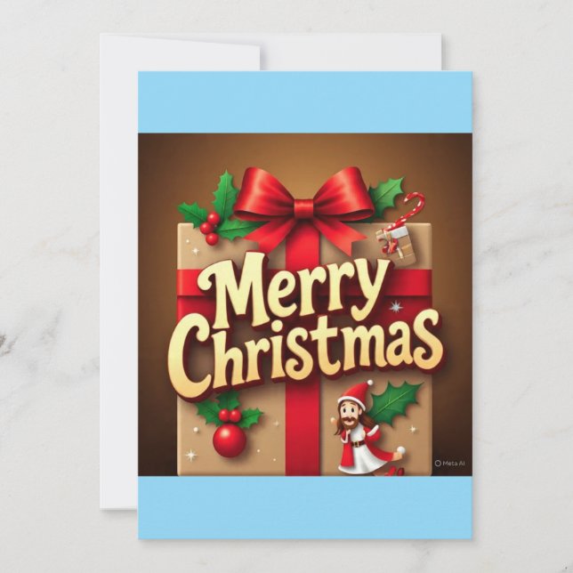 conception de carte de Noël joyeux Noël  (Devant)