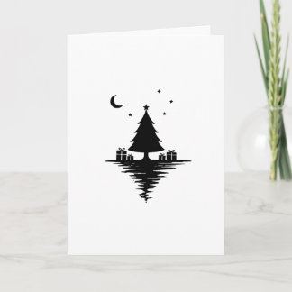 Conception de carte de Noël minimaliste