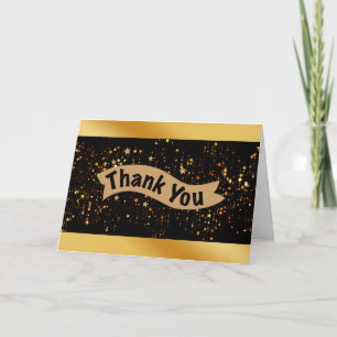 Conception de carte de remerciement Black Gold Spa