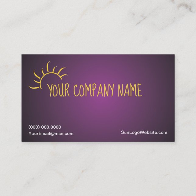 Conception de carte de visite simple de logo de (Devant)