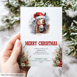 Conception de carte de vœux de Noël avec porte-bon