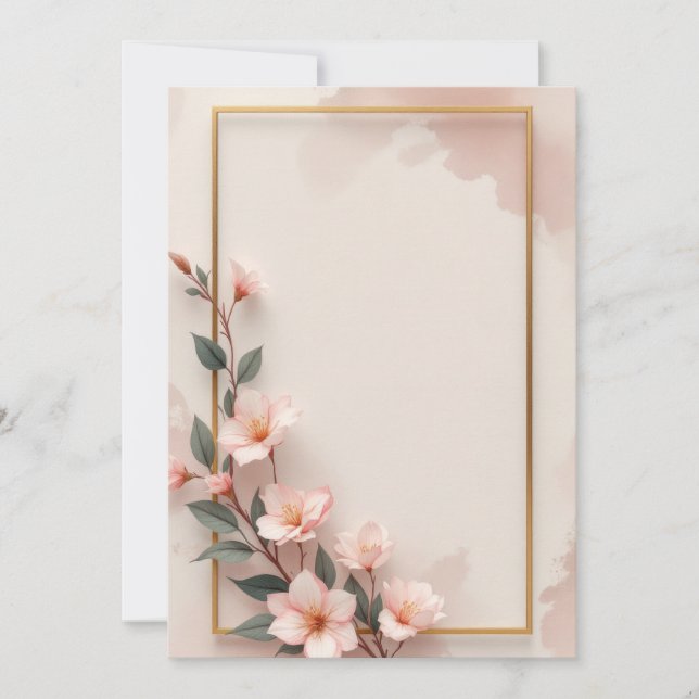 Conception de carte d'invitation de luxe (Devant)