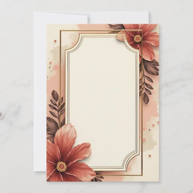 Conception de carte d'invitation de luxe (Devant)