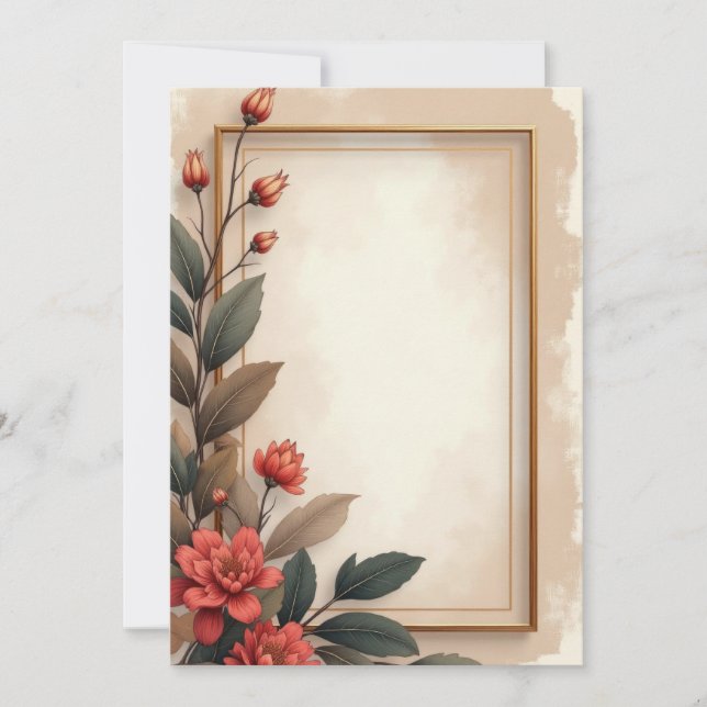 Conception de carte d'invitation de PREMIUM (Devant)